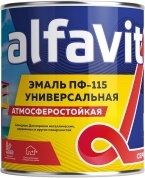Эмаль Krafor ALFAVIT ПФ-115 белая матовая 1,9кг (6)