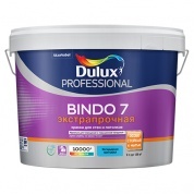Краска DULUX BINDO 7 для стен и потолков износостойкая матовая белая баз А 2,5л