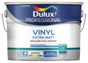 Краска DULUX PROFESSIONAL VINYL EXTRA MATT для потолка и стен глубокоматовая база А 4,5л