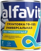Грунт Krafor ГФ-021 ALFAVIT быстросохнущий, серый 1,9кг (6)