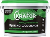 Краска фасадная особопрочная Krafor 1,5кг (6)
