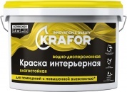 Краска интерьерная латексная влагостойкая Krafor 6,5кг