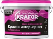Краска интерьерная суперстойкая Krafor, 14кг (6)
