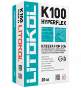 Плиточный клей LITOKOL HYPERFLEX K100 белый 20кг