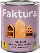 Защитно-декоративное покрытие Faktura с льняным маслом и ионами серебра тик 0,7л
