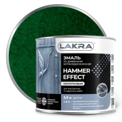 Эмаль Лакра с молотковым эффектом зеленый 2,5кг