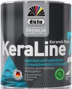 Краска Düfa Premium KeraLine Keramik Paint 7 для стен и потолков моющаяся матовая белая база 1 0,9л