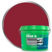 Краска Лакра PROF IT резиновая для всех типов поверхностей красно-коричневый RAL 3011 6кг