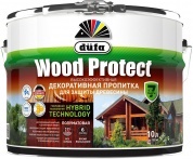 Пропитка Dufa Wood Protect декоративная для защиты древесины белая 0,75л