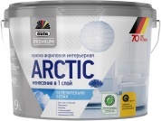 Краска Dufa Premium Arctic для стен и потолков глубокоматовая белая 9л