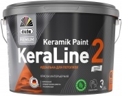 Краска Düfa Premium KeraLine Keramik Paint 2 для потолков глубокоматовая белая база 1 2,5л
