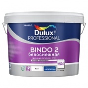 Краска DULUX BINDO 2  для стен и потолка высокоукрывистая белоснежная матовая 4,5л