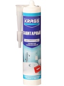 Герметик KRASS силиконовый  санитарный Белый 300мл
