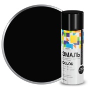 Эмаль Лакра Color аэрозольная универсальная черный глянцевый