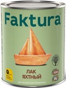 Лак Faktura яхтный водостойкий для внутренних и наружных работ полуматовый 0,7л