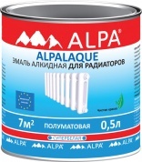 Эмаль алкидная для радиаторов Alpa Alpalaque полуматовая 2,5л