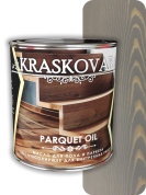 Масло для пола и паркета быстросохнущее Kraskovar Parquet oil серое небо 0,75л
