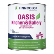 Краска TIKKURILA OASIS KITCHEN@GALLERY особо устойчивая к мытью для стен и потолков 9л
