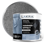 Эмаль Лакра с молотковым эффектом серый 2,5кг