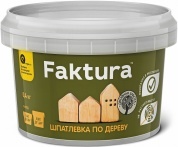 Шпатлевка Faktura по дереву для внутренних и наружных работ белая 0,4кг