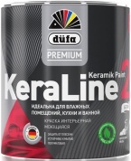 Краска Düfa Premium KeraLine Keramik Paint 20 для влажных помещений полуматовая белая база 1 0,9л