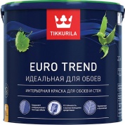 Краска TIKKURILA EURO TREND интерьерная для обоев и стен 2,7л
