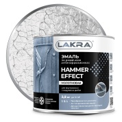 Эмаль Лакра с молотковым эффектом серебро 0,8кг
